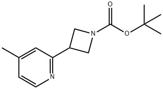 tert-부틸3-(4-메틸피리딘-2-일)아제티딘-1-카르복실레이트 구조식 이미지