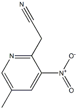 2-(5-methyl-3-nitropyridin-2-yl)acetonitrile Structure