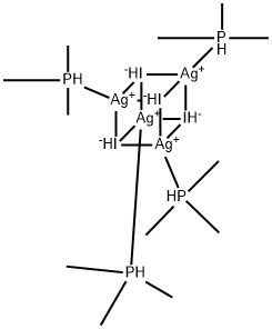 TRIMETHYLPHOSPHINE-SILVER IODIDE COMPLEX Structure