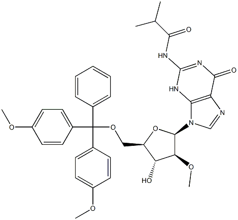 2'-O-Methyl-N2-Isobutyryl-5'-O-DMT-Guanosine Structure