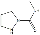 1-Pyrazolidinecarboxamide,N-methyl-(9CI) Structure