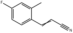 2-Propenenitrile,3-(4-fluoro-2-methylphenyl)-(9CI) Structure