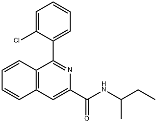 3-?Isoquinolinecarboxam?ide, 1-?(2-?chlorophenyl)?-?N-?(1-?methylpropyl)?- Structure