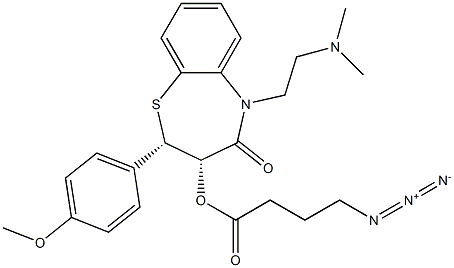 3-(4-azidobutyryloxy)diltiazem Structure