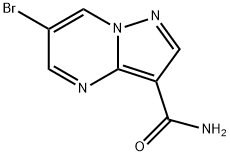 6-브로모피라졸로[1,5-a]피리미딘-3-카르복스아미드(SALTDATA:무료) 구조식 이미지
