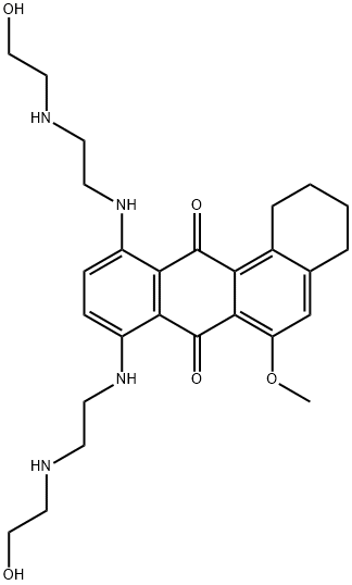 8,11-bis((2-((2-hydroxyethyl)amino)ethyl)amino)-6-methoxy-1,2,3,4-tetrahydro-7,12-benz(a)anthraquinone Structure