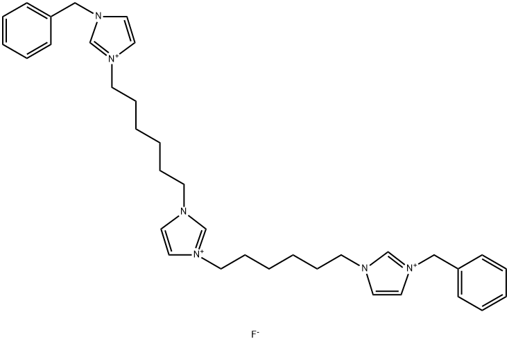 1,3-Bis[6-(3-benzyl-1-imidazolio)-hexyl]imidazolium trifluoride solution
		
	 구조식 이미지