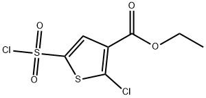 Ethyl2-chloro-5-(chlorosulfonyl)thiophene-3-carboxylate 구조식 이미지