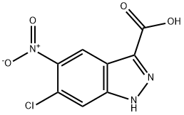 6-Chloro-5-nitro-1H-indazole-3-carboxylic acid Structure