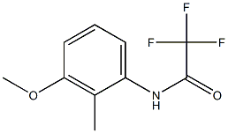 2,2,2-trifluoro-N-(3-methoxy-2-methylphenyl)acetamide 구조식 이미지