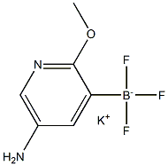 칼륨(5-아미노-2-메톡시피리딘-3-일)트리플루오로보레이트 구조식 이미지