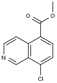 메틸8-클로로이소퀴놀린-5-카르복실레이트 구조식 이미지