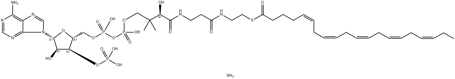 (5Z,8Z,11Z,14Z,17Z-eicosapentaenoyl) CoenzyMe A (aMMoniuM salt) 구조식 이미지