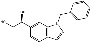 (S)-1-(1-benzyl-1H-indazol-6-yl)ethane-1,2-diol 구조식 이미지