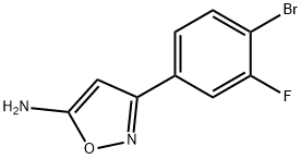 3-(4-Bromo-3-Fluorophenyl)-1,2-Oxazol-5-Amine(WX609193) 구조식 이미지