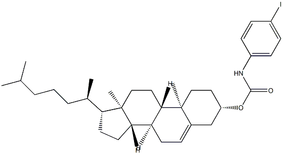 N-(4-iodophenyl)cholesteryl 3-carbamate Structure