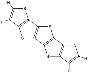 Dithieno[2,3-d:2',3'-d']thieno[3,2-b:4,5-b']dithiophene 구조식 이미지