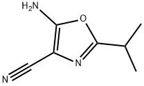 4-Oxazolecarbonitrile,5-amino-2-(1-methylethyl)-(9CI) Structure