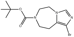 1-Bromo-4,5,7,8-Tetrahydro-2,3A,6-Triaza-Azulene-6-Carboxylic Acid Tert-Butyl Ester(WX140810) Structure