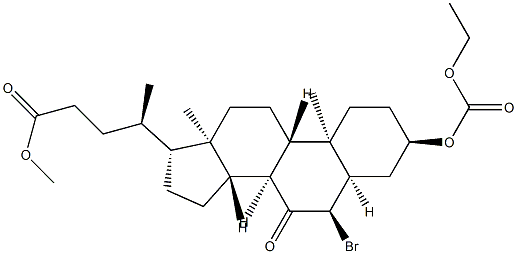 125112-73-4 (3α,5β,6α)-6-BroMo-3-[(ethoxycarbonyl)oxy]-7-oxo-cholan-24-oic Acid Methyl Ester