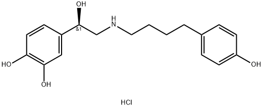 Arbutamine Hydrochloride 구조식 이미지