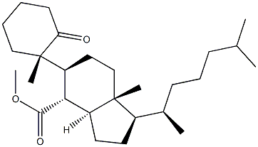 (10α)-B-Nor-5-옥소-5,6-세코콜레스탄-6-오산메틸에스테르 구조식 이미지