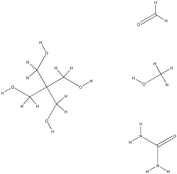 Urea, polymer with 2,2-bis(hydroxymethyl)-1,3-propanediol, formaldehyde and methanol Structure