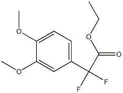 Ethyl (3,4-Dimethoxyphenyl)-difluoroacetate 구조식 이미지