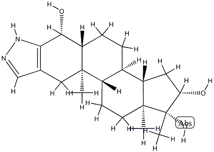 4,16-dihydroxystanozolol Structure