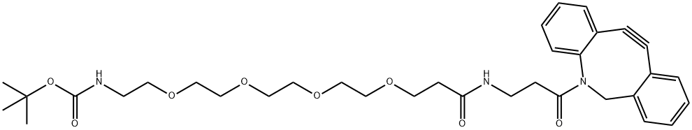 DBCO-PEG4-NH-Boc Structure