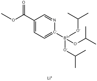 리튬트리이소프로필2-(5-메톡시카르보닐피리딜)보레이트 구조식 이미지