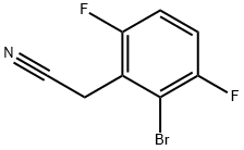 2-BroMo-3,6-difluorophenylacetonitrile, 96% Structure