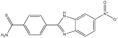 4-(6-Nitro-2-benziMidazolyl)thiobenzaMide, 97% 구조식 이미지