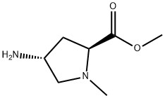 메틸(4R)-4-아미노-1-메틸-L-프롤리네이트(SALTDATA:2HCl) 구조식 이미지