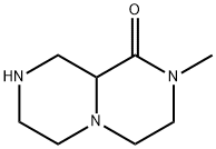 2-methylhexahydro-2H-pyrazino[1,2-a]pyrazin-1(6H)-one(SALTDATA: FREE) 구조식 이미지