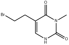 5-(2-bromoethyl)-3-methyl-2,4(1H,3H)-pyrimidinedione(SALTDATA: FREE) 구조식 이미지