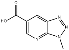 3-methyl-3H-[1,2,3]triazolo[4,5-b]pyridine-6-carboxylic acid(SALTDATA: FREE) Structure