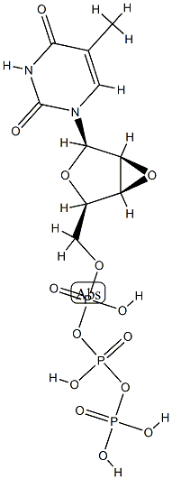 2',3'-lyxoanhydrothymidine 5'-triphosphate Structure