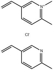 Pyridinium, 5-ethenyl-1,2-dimethyl-, chloride, polymer with 5-ethenyl-2-methylpyridine Structure