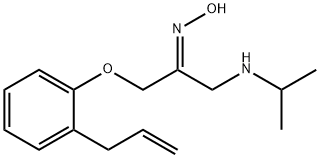 1-[2-(2-Propenyl)phenoxy]-3-isopropylaminoacetone (E)-oxime Structure