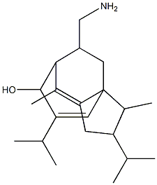 11-aminomethyl-2,6-dimethyl-3,9-diisopropyltricyclo(5.3.2.0)dodeca-5,9-dien-8-ol 구조식 이미지