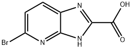 5-bromo-1H-imidazo[4,5-b]pyridine-2-carboxylic acid 구조식 이미지