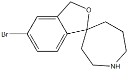 Spiro[4H-azepine-4,2'(3'H)-benzofuran], 5'-broMo-1,2,3,5,6,7-hexahydro- 구조식 이미지