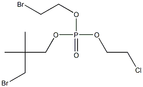 포스포릭 산 믹스드 3-브로모-2,2-디메틸프로필 앤드 2-브로모에틸 앤드 2-클로로에틸 에스테르 구조식 이미지