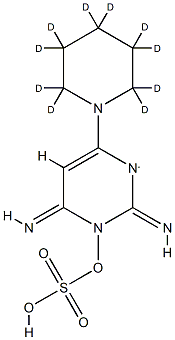 Minoxidil-d10 구조식 이미지