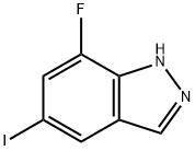 7-Fluoro-5-iodo-1H-indazole Structure