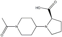 (R)-1-(acetyl-piperidin-4-yl)-pyrrolidine-2-carboxylic acid Structure
