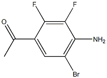 1-(4-Amino-5-bromo-2,3-difluoro-phenyl)-ethanone Structure