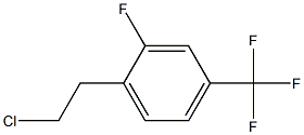 1-(2-chloroethyl)-2-fluoro-4-(trifluoromethyl)benzene Structure