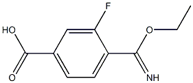 4-(ethoxy(imino)methyl)-3-fluorobenzoic acid Structure